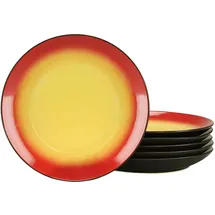 CreaTable Tellerset 6-tlg. Hot Red