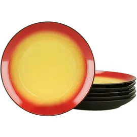 CreaTable Tellerset 6-tlg. Hot Red