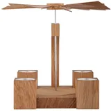 KWO Olbernhau Pyramide Eiche, Natur,19 cm, Mehrfarbig, hoch
