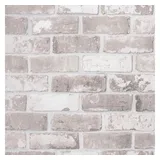 vidaXL Vliestapete 3d Backstein-optik Grau 10x0,53 M Vidaxl