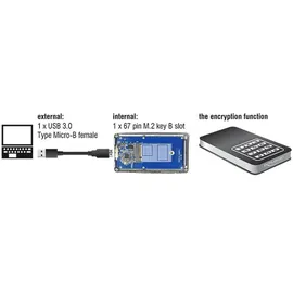 DeLock - M.2 Key B 42 mm SSD USB 3.0