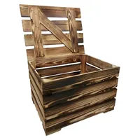 Buri Holzkiste 50 x 41 x 34 cm 1-tlg. natur geflammt