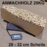 Anmachholz 20kg Fichte mit ca. 28-32cm Länge der Holzscheite Brennholz Feuerholz
