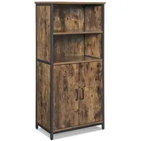 VASAGLE Regalschrank, LSC66BX braun 60,0 x 35,0 x 124,5