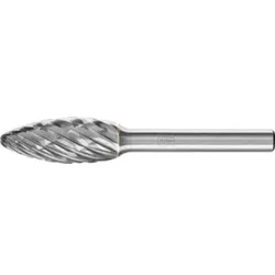 PFERD Hartmetall Hochleistungsfrässtift CAST Flamme B Ø 12x30mm Schaft-Ø 6 mm für Gußeisen