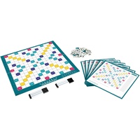 Scrabble Duplicate, jeu de société et de Lettres sur Plateau, Version Anglaise, GKF47