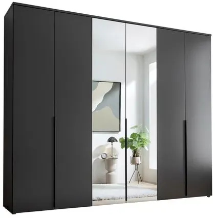 Pol Power Kleiderschrank Kevo 270 x 225 cm Dekor Grau Graphit