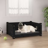 homiuse Hundebett Katzenbett Schwarz 65,5x50,5x28 cm Massivholz Kiefer Hundekorb Katzenkorb Hundebett Grosse Hundebett MittelgroßE Hundebetten Hundesofa Hundekorb Grosse Hunde Montageanleitung