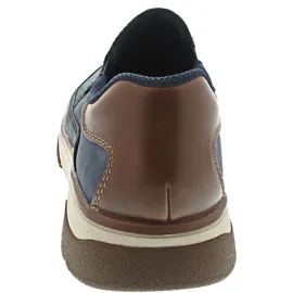 Rieker Slip-Ons Herren Blau/Cognac 43