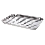 All'Grill Grillschale 34 x 24 cm Edelstahl weiß