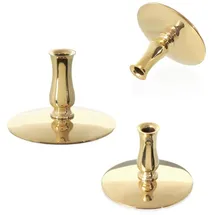 Nklaus Kerzenhalter 3X Messing Gold