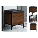 vidaXL Sitzbank mit Stauraum Braun Eiche 42x42x45 cm Holzwerkstoff