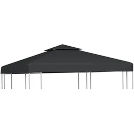 vidaXL Pavillon-Ersatzdach 310 g/m2 3 x 3 m Dunkelgrau
