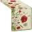 Sander Tischläufer Poppy Meadow Gobelin rot-Natur Größe 32x96 cm