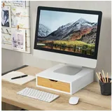 [en.casa] Schubladenbox Vieremä 9 x 30 x 31 cm Weiß