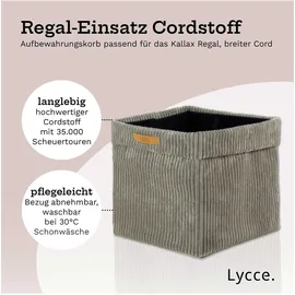 lycce Aufbewahrungskorb Faltbare Aufbewahrungsbox Cord 1P 33 x 33 x 31 cm braun/schwarz