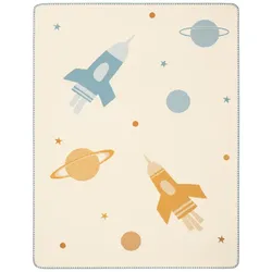 Biederlack Babydecke 'Orbit' 75 x 100 cm Natur
