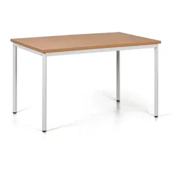 Esstisch TRIVIA, grau Konstruktion, 1200 x 800 mm, Buche