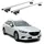 Aurilis OMAC Dachträger Aluminium TÜV geprüft für Mazda6 mk3 Kombi 2012-2025 – Für Standard Dachreling – T Nut – Max 90 kg – 2 Schlösser Silber