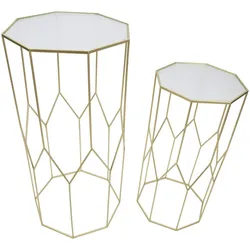 Mauro Ferretti NEUES HANDYHALTERPAAR AUS GLAS CM 50X46X100-40X37X80