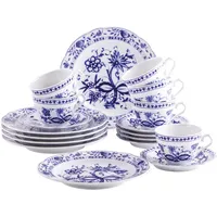 KAHLA 170290A72067C Rossella Zwiebelmuster Kaffeeservice 18tlg. | Kaffeeset für 6 Personen mit Zwiebelmuster Dekor aus Porzellan