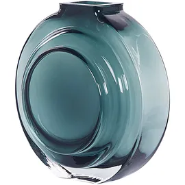 Beliani Blumenvase Glas grün KAPELI