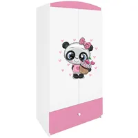 Raumhirsch furniture Kinderkleiderschrank Hellrosa, 90x175x52 cm, Kinder- & Jugendzimmer,