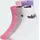 adidas Kids Linear Ankle Socken 5er Pack True Pink / Pink Fusion / Violet Fusion / Medium Grey Heather 31-33
