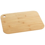 Wenko Schneidebrett Bambus M+, Küchenbrett, Schneidbrett mit Griffloch, klingenschonend Tabla de cortar Bamb· 33x25 cm Multicolor