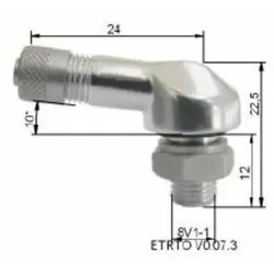 Bihr Pneumatisches Ventil alu Ø8,5mm silber, silber