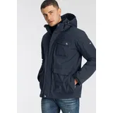 POLARINO Funktionsjacke mit Kapuze, Wassersäule 3000 mm, verschweißte Nähte Gr. 44, marine (outdoorjacke aus nachhaltigem material)), , 18018345-44
