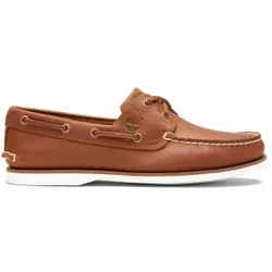 Timberland für Herren. TB0A43V98771 Bootsschuhe aus braunem Leder (49 W), Wohnung, Schnürsenkel, Lässig