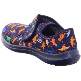 Beck Jungen Dinosaurier Slipper, Dunkelblau, 31 EU