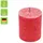 Kerzenfarm Hahn Stearin Stumpenkerze 8 cm rot
