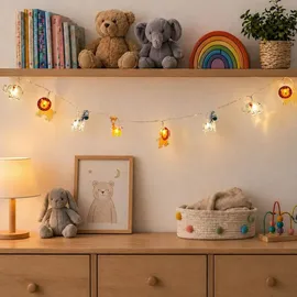 MARELIDA Lichterkette 0,9 m Kunststoff 10 Tiere Bunt