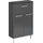 Saphir Quickset Badschrank mit 2 Türen, 1 Schublade, 50 x 81 x 20 cm Grau