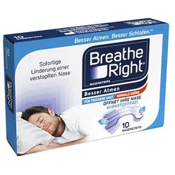 Besser Atmen Breathe Right Nasenpflaster Trans Nor 10 ST