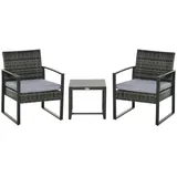 Outsunny Rattan, Grau