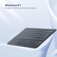 Blackview K1 Bluetooth Tastatur mit Touchpad, Ultraslim Ultraleichtes Ergonomisches Design, Universelle Tablet Tastatur QWERTY Layout, Funk Tastatu...