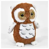 WINFRIED KÖGLER GMBH Kögler Labertier Eule Hedwig äfft alles nach Kuscheltier Plüschtier Braun 18 cm
