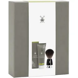 Mühle Starterset Rasiercreme mit Aloe Vera und Rasierpinsel Rasur   Herren 