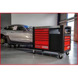 KS Tools PERFORMANCEplus P35 SCHWARZ/ROT Werkstattwagen mit 12 Schubladen