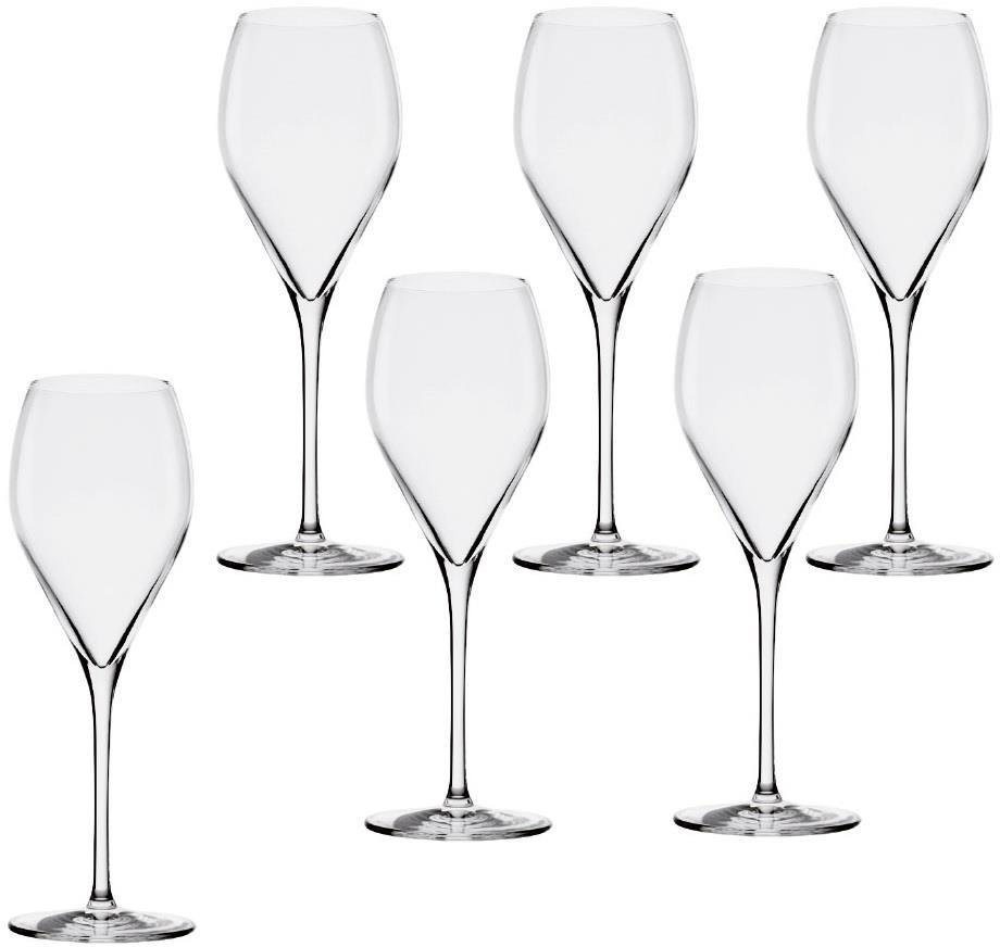 Stölzle Sektglas Stölzle Lausitz Prestige Champagnerkelch 6er Set, Kristallglas weiß