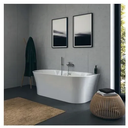 Duravit DuraSenja Vorwand-Badewanne 700582000000000 170x80cm, Vorwandversion, weiß, Oval