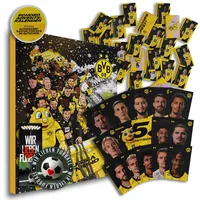 Adventskalender, Weihnachtskalender deines Bundesliga Lieblingsvereins - plus gratis Sticker & Lesezeichen Wir Lieben Fußball (Dortmund)