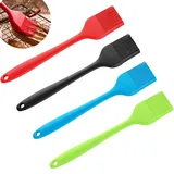 pcsfoe 4 Stucke Silikonpinsel, Silikonpinsel Küche, Silikon Pinsel Für Backen, Kochen, Grillen, Bbq (4 Farben)