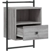 vidaXL Nachtschrank Grau Sonoma 40 x 30 x 61 cm Holzwerkstoff