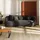Livora Sofa 2-Sitzer Chenille 253x100x77 dunkelgrau LUNA