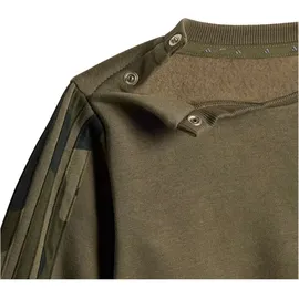 adidas Seasonal Essentials Camo Fleece Jogginganzug Olive Strata/Black 86