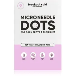 breakout + aid Microneedle Dots Lokalpflege mit Mikronadeln gegen dunkle Pickelmale 9 St.
